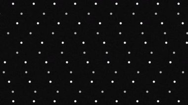 A loop animation dot grid pattern background,black and white color with noise texture background