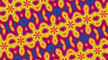 A loop animation psychedelic fractal background with motion blur effect