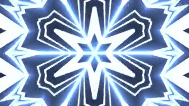 A loop animation light kaleidoscope pattern background