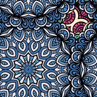 sorunsuz mandala desen.