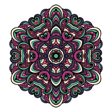 Oryantal mandala vektör.