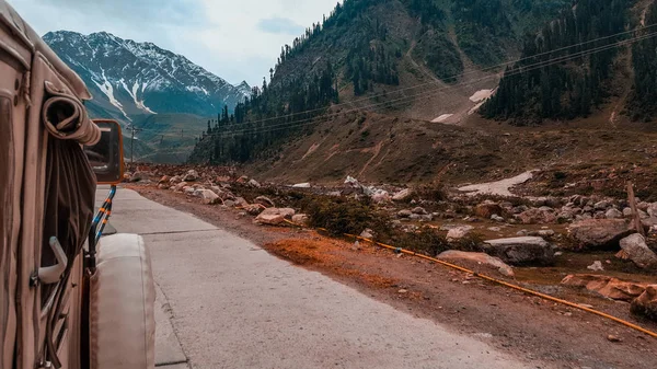 Traveling Lake Saif Maluk Jeep Mountains Naran Pakistan — Stock Photo, Image