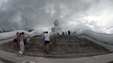 Hiperlapse Büyük Buda Heykeli - Maravija Buda Heykeli Nakkerd Tepesi, Phuket, Tayland 20 / 11 / 2019