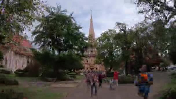 Hyperlapse Wat Chalong Temple Chalong Subdistrict Mueang Phuket District Ταϊλάνδη — Αρχείο Βίντεο