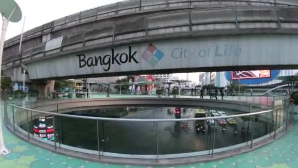Bankok Şehri Siam Meydanı Bangkok Tayland Işlek Bir Yolda 2019 — Stok video