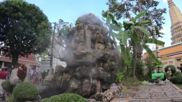 Fountain Phra Chedi Rai Wat Phra Chetuphon Wat Pho Βουδιστικό — Αρχείο Βίντεο
