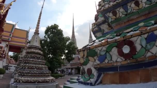 Βουδιστικό Συγκρότημα Ναών Phra Nakhon District Μπανγκόκ Ταϊλάνδη 2019 — Αρχείο Βίντεο