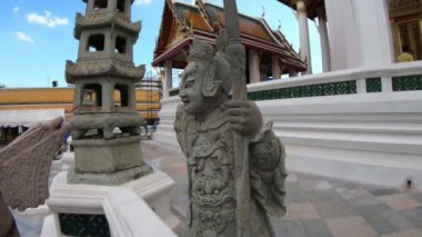 Heykel Wat Suit Thepwararam Budist tapınağı Bangkok, Tayland