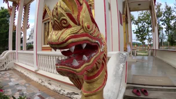 Estatua Del Dragón Distrito Mueang Phuket Tailandia 2019 — Vídeo de stock