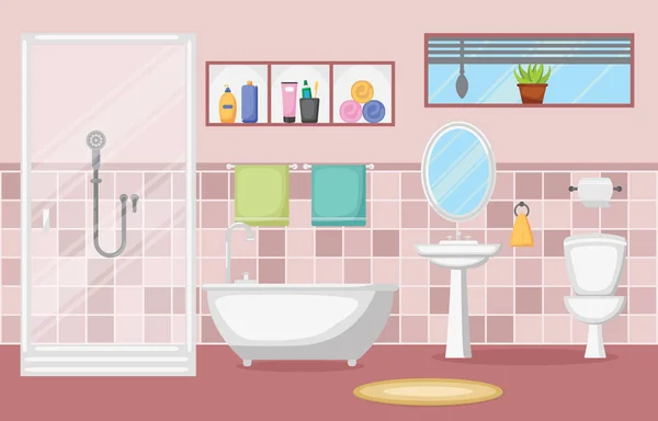 Banyo iç temiz Modern Oda mobilya düz tasarımı