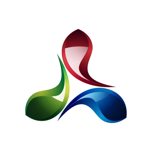 Блискучий Абстрактний Трикутник Технологія Інтернет Бізнес Логотип — стоковий вектор