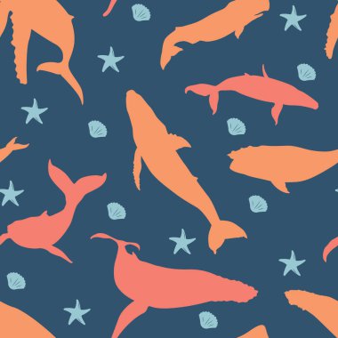 Büyük Sperm mavi balina sorunsuz tekrarlanabilir model