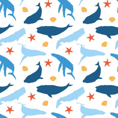 Büyük Sperm mavi balina sorunsuz tekrarlanabilir model