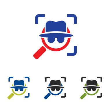 Ara hedef casus Dedektif Büyüteç Logo bulmak