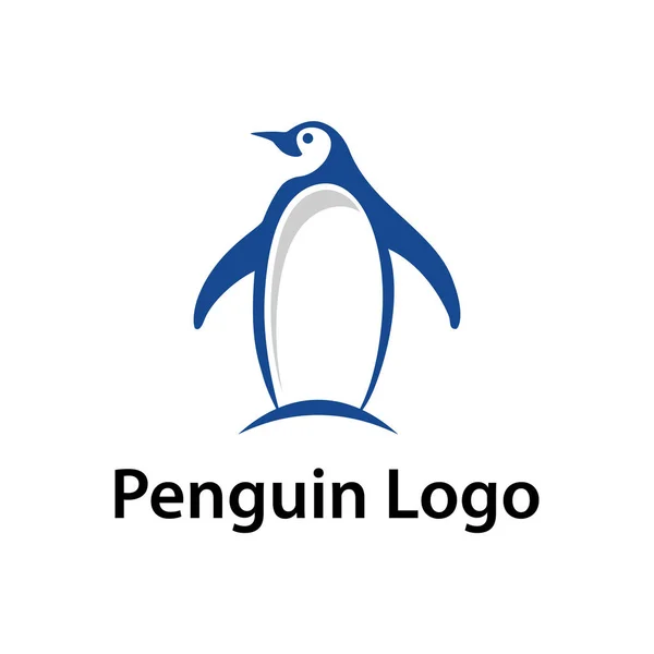 Eenvoudige Penguin Vector Logo Symbool — Stockvector