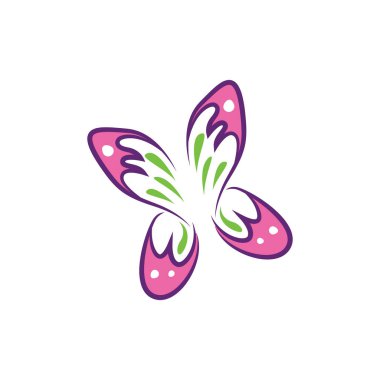 Kelebek Fly - şirin pembe güzel simgesi