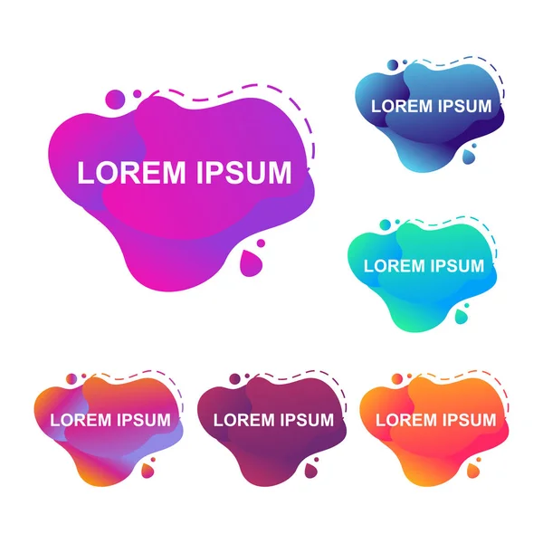 Soyut Modern dinamik degrade renkli sıvı sıvı şekil afiş