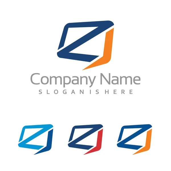 Abstract Z Speak Chat Box Logo Template