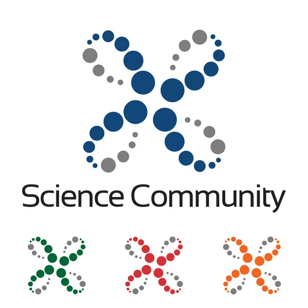 Resumen Bio Science Group Community Logo Template — Archivo Imágenes Vectoriales