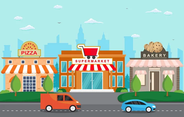 Shop Store Small Business Landscape in Town Urban with Tree Sky Illustration Stock Vector Image by ©.id #250797860 Shop Store Small Business Landscape in Town Urban with Tree Sky Illustration Stock Vector Image by ©.id #250797860