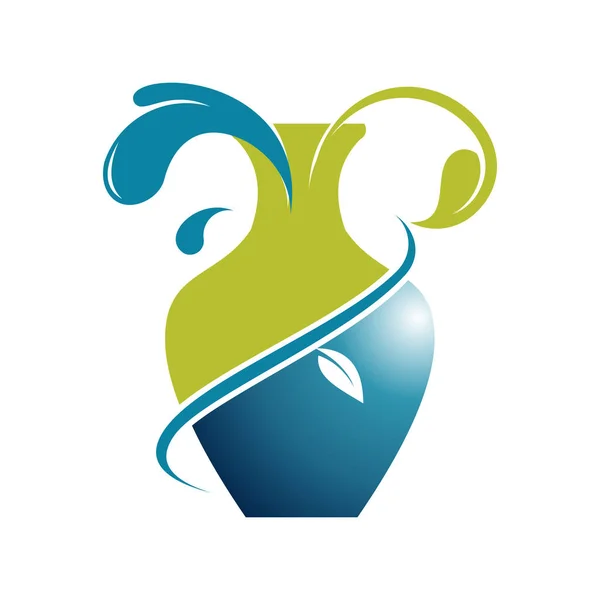 Джар Джаг Натуральне життя Свіжа вода Логотип Ілюстрація — стоковий вектор