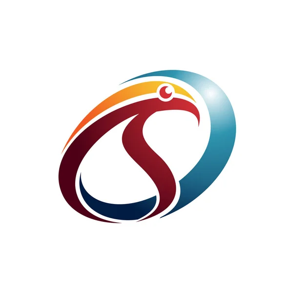 Abstract Eagle Hawk Bird Prey Логотип Піктограма Шаблон — стоковий вектор