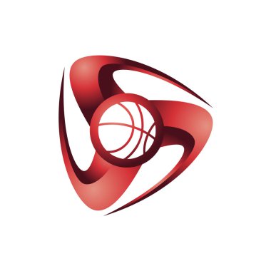 3D basketbol Spor Kulübü rekabet Logo Simge flash