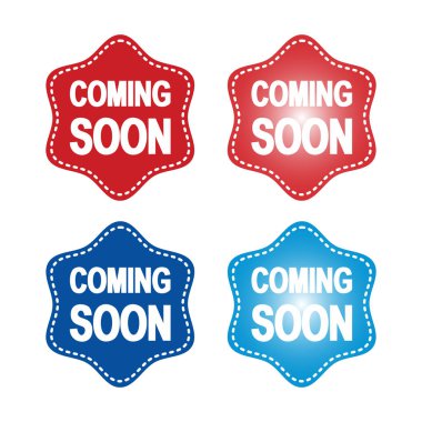 Yakında yıldız damga amblem Işareti Izole