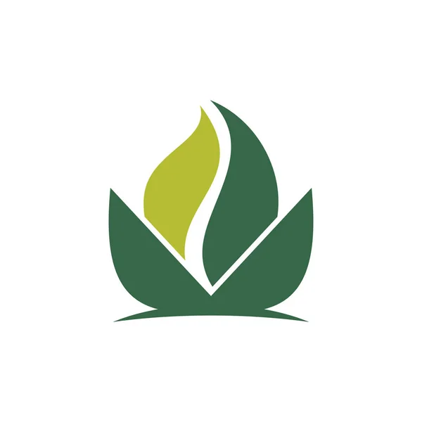 Стріляйте Bud Розсада зелена квітка Logo символ — стоковий вектор