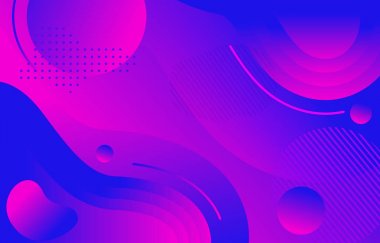 Renkli gradyan sıvı sıvı geometrik dinamik şekil arka plan