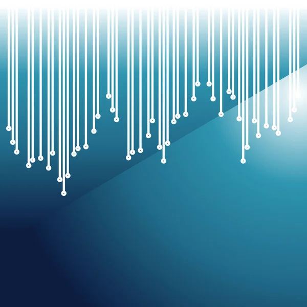 Shluk datových sítí Rain moderní technika modrá pozadí — Stockový vektor