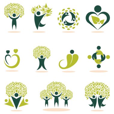 Doğa Yeşil Ekoloji İş Logo Simge Sembol Başarı