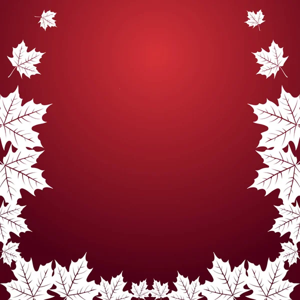 빨간 생태 단풍 나무 잎 배경 화면 — 스톡 벡터