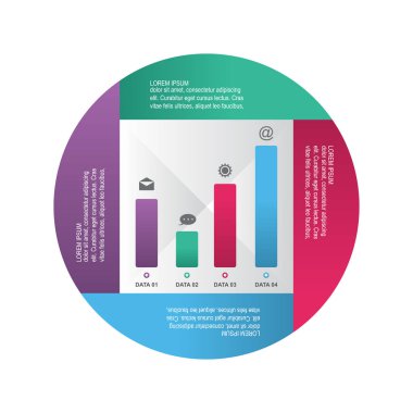 Soyut Grafik İşletme Bilgisel Tasarım Şablonu Sunumu