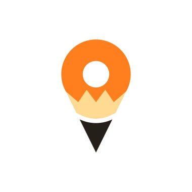 Kalem Yazar Pinned Harita Konum Yaratıcı Sembol