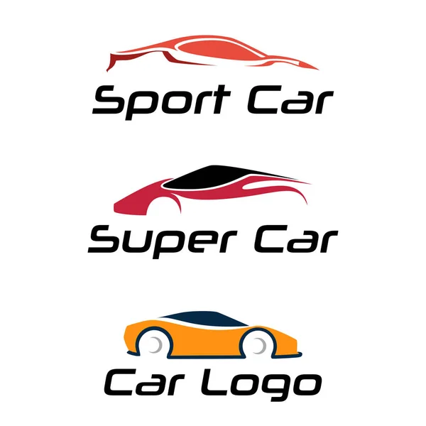 Sport szuper autó Automotive Club logo design kollekció — Stock Vector