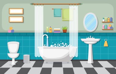 Klasik Banyo Temizlik Odası Ahşap Mobilya Düz Tasarımı