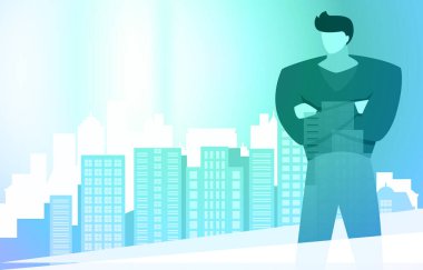 İş Adamı Gündelik Kıyafetler Emlak İşletme Gökdeleni Tarihi Resimlerini Gözlüyor