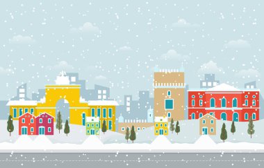 Lizbon Şehri Şehir Manzarasında Kış Karı Gökyüzü Simgesi Resimleri