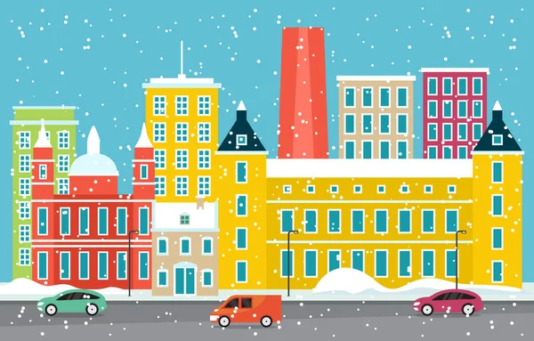 Madrid Şehri 'nde Kış Karı Gökyüzü Simgesi Resimleri