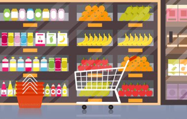 Süpermarket Market Rafları Mağazası Perakende Mağazası Alışveriş Merkezi Daire Çizimi
