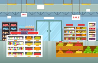 Süpermarket Market Rafları Mağazası Perakende Mağazası Alışveriş Merkezi Daire Çizimi