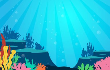 Marine Coral Reef Underwater Sea Ocean Nature Illustration clipart