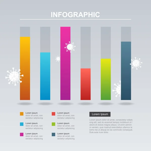 Gráfico Fluctuation Business Disminución Recesión Económica Pandémica Ilustración — Archivo Imágenes Vectoriales