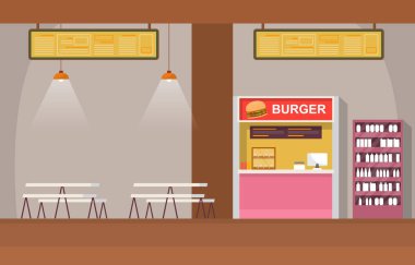 Gıda Mahkemesi İç mekan Boş Restoran Kafeteryası Resimleri