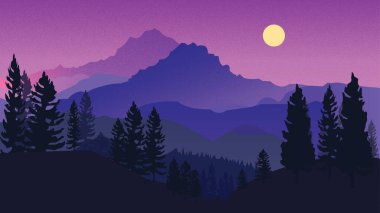 Sabahın erken saatlerinde Görkemli Alp Dağları