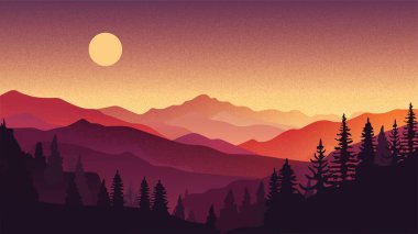 Şafakta Huzurlu Dağ Vadisi