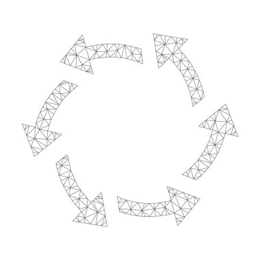 Vektör santrifüj okları simge mesh