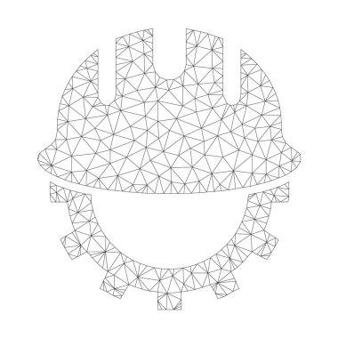 Vektör geliştirme işçisi simgesi mesh