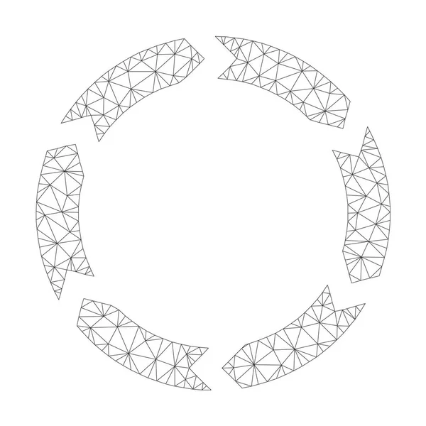 Ícone de Circulação de Vetor de Malha — Vetor de Stock